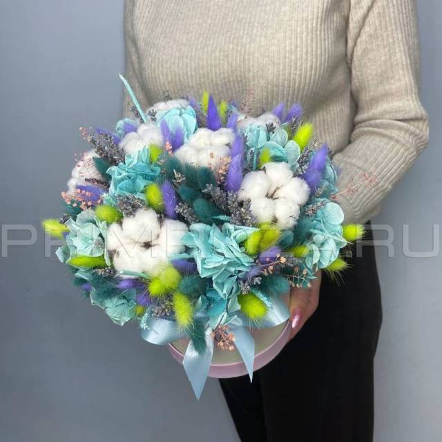 Сборная композиция из сухоцветов #B5111