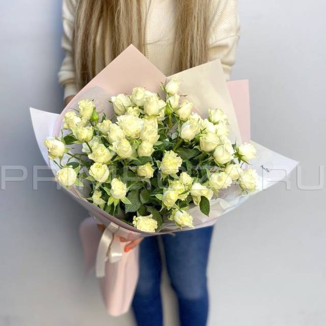 Букет из кустовой розы  #A5390