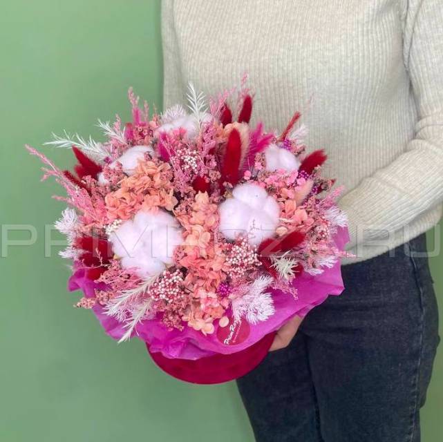 Сборный букет из сухоцветов #B5873