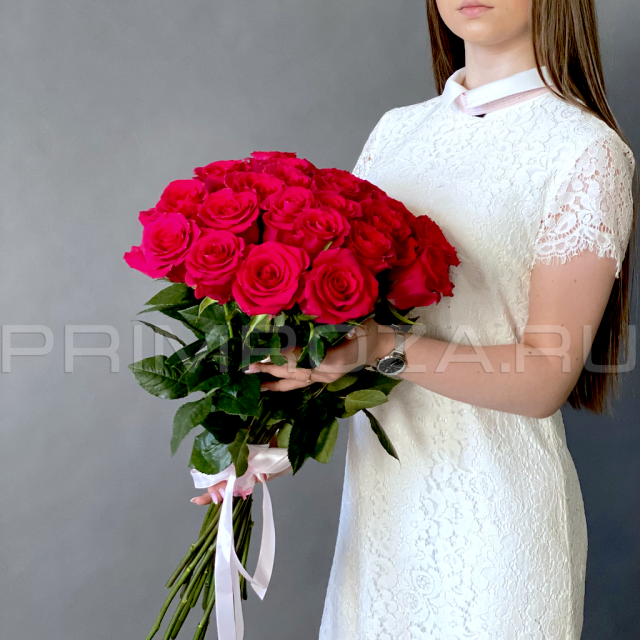  Букет малиновых роз #R 0403