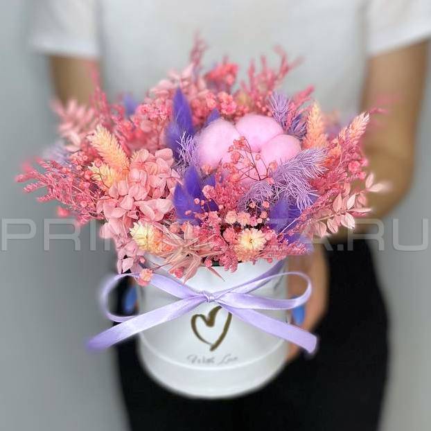 Сборная композиция из сухоцветов #B6443