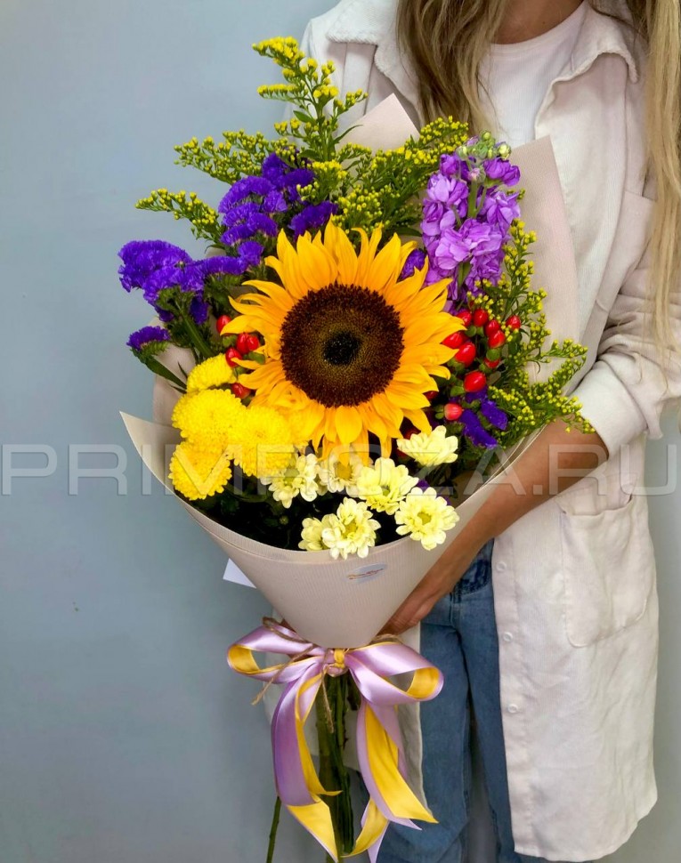 Летнее ассорти с подсолнухом #A9456