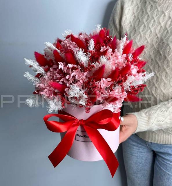 Сборная композиция из сухоцветов #B2166