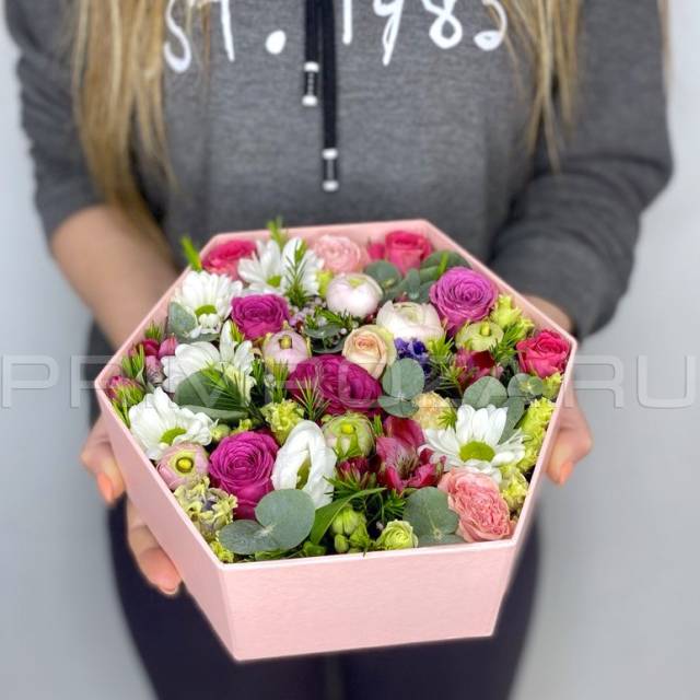 Цветочный шестигранник #A5394