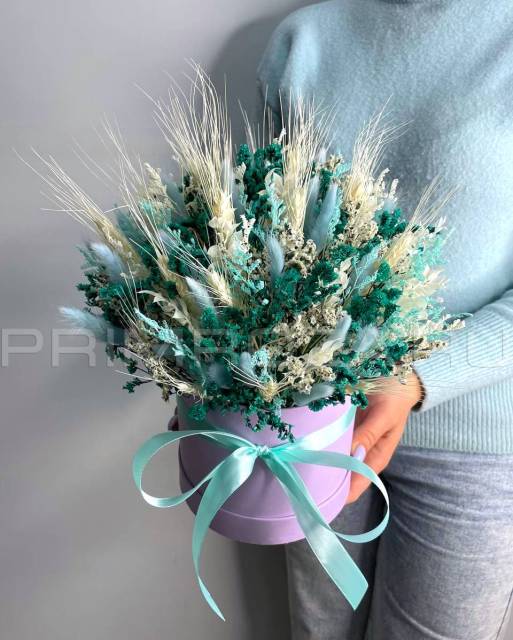 Сборная композиция из сухоцветов #B58882