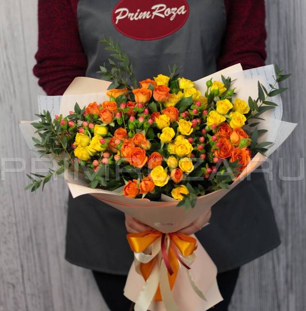 Букет из кустовой розы #R7973