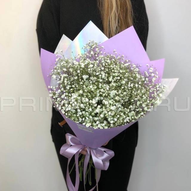 Монобукет из гипсофилы #DM70