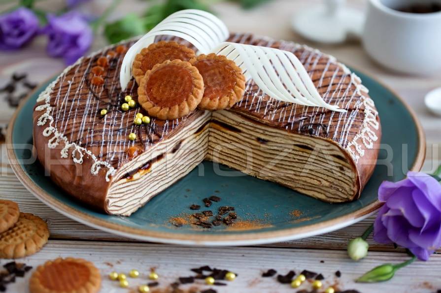 Торт "БЛИННЫЙ" карамельный