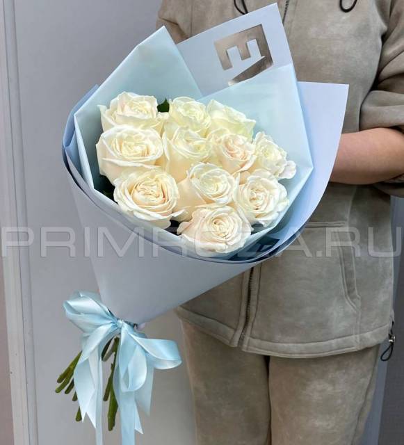 Букет из белоснежных роз  #R1125